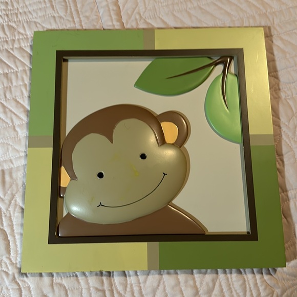 Set of 2 Papagayo by Lambs & Ivy Pictures of Turtle and Monkey, NEW - Picture 3 of 5